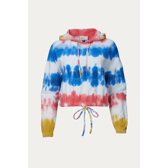 Beach Riot Tops - BEACH RIOT Bryce Hoodie in Primary Dip Dye Women's Sz L NWT